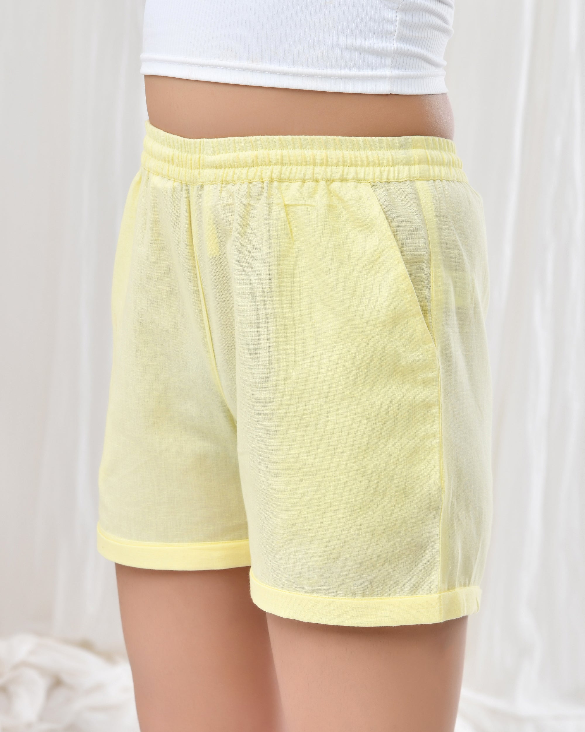 Lemonade Airy Linen Shorts