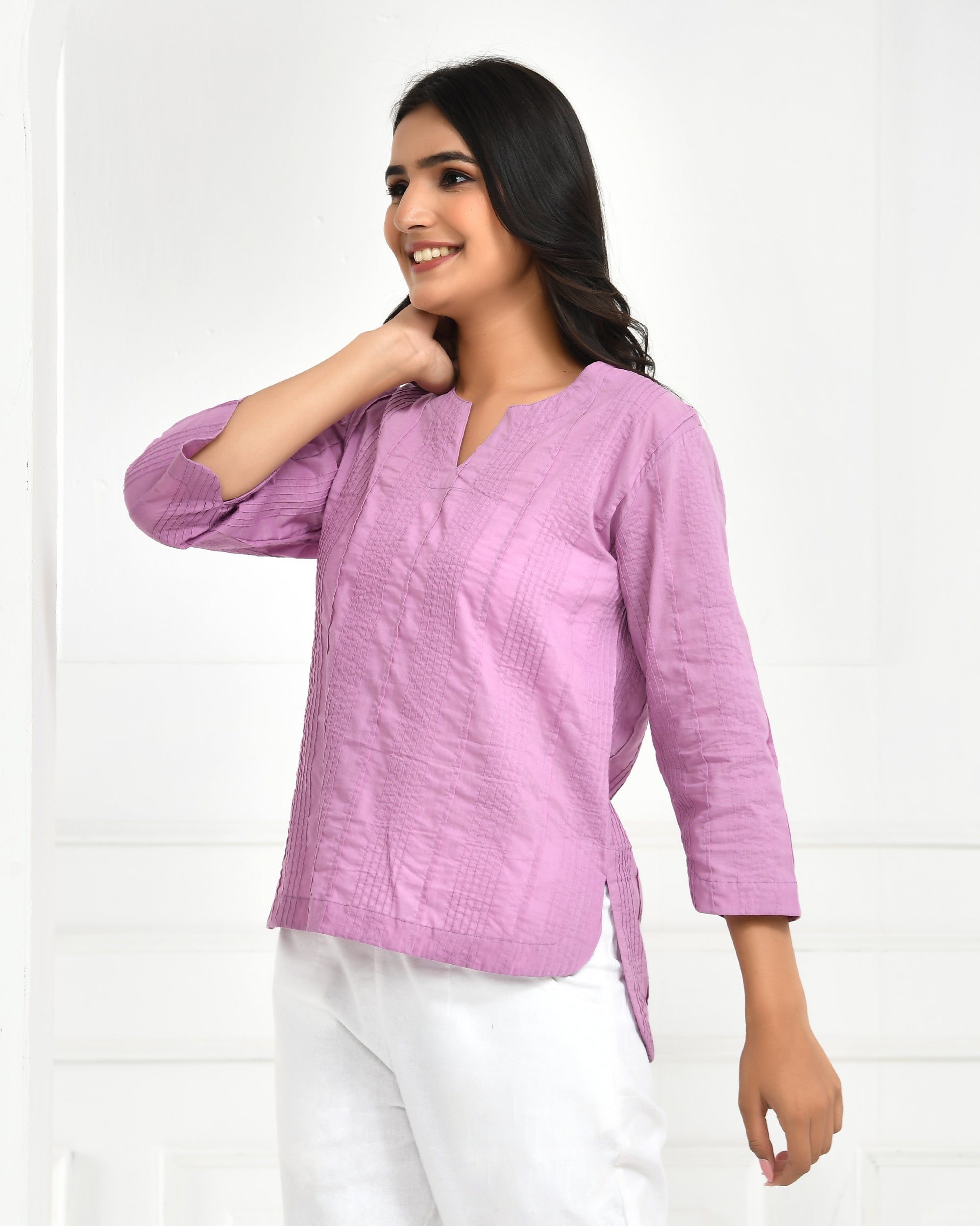 Lilac Everyday Cotton Top