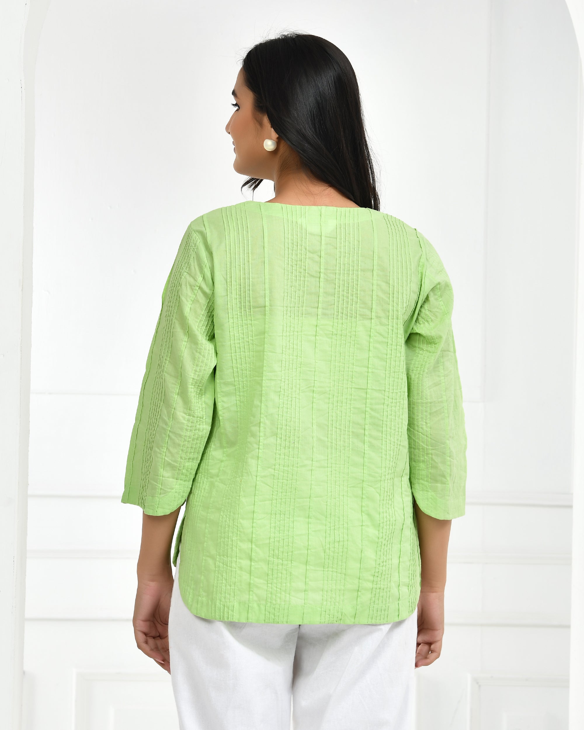 Lettuce Green Everyday Cotton Top